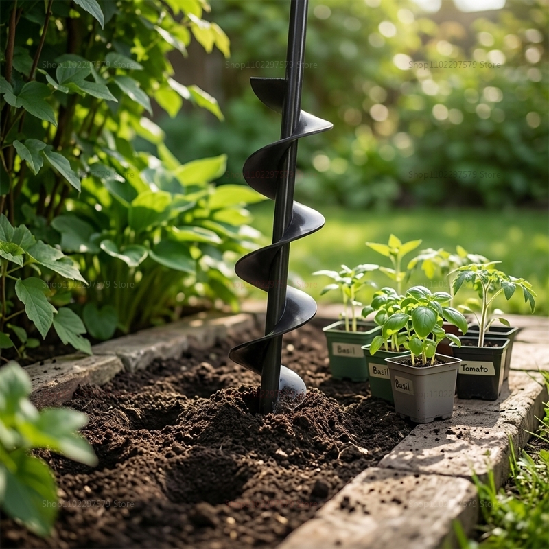Garden Earth Auger Spiral Dril - مراجعة Vegetable Transplanter وسعره