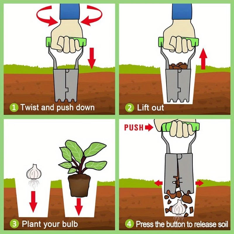 1-5PCS Handle Seedling Transpl - مراجعة Vegetable Transplanter وسعره
