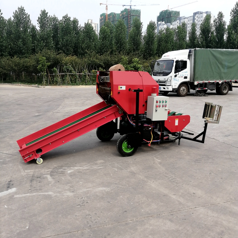 Green Storage Corn Stalk Baler - مراجعة Silage Baler Machine وسعره